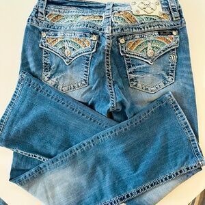 Miss Me, women’s relaxed western boot cut jeans 🤠size 30
